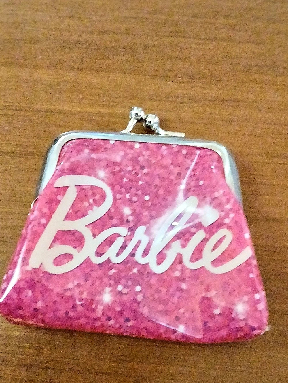 3" Barbie Pink Mini Clasp Pouch Plastic 😍